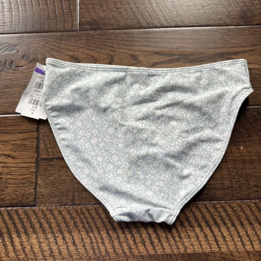 NWT Nordstrom Bikini‎ Bottom Lot 2 Melrose and Market T&B Floral Tie Dye Size 10